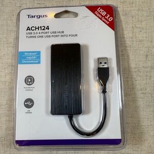 Targus USB 3.0 4-Port Hub - Black Brand New